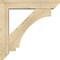 Ekena Millwork Imperial Slat Rough Sawn Bracket w/ Offset Brace, Douglas Fir, 6"W x 28"D x 28"H BKT0604X28X28IMP06RDF - alternate 4
